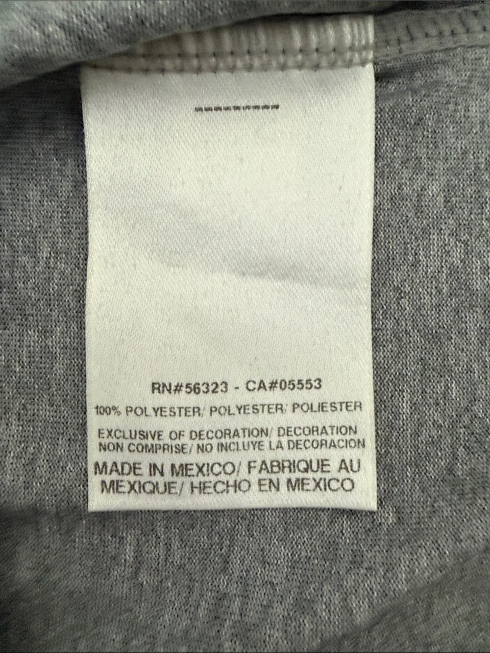 Nike Dri-Fit Kids Gray Tee with Yellow Football Logo, Size XL (18/20)